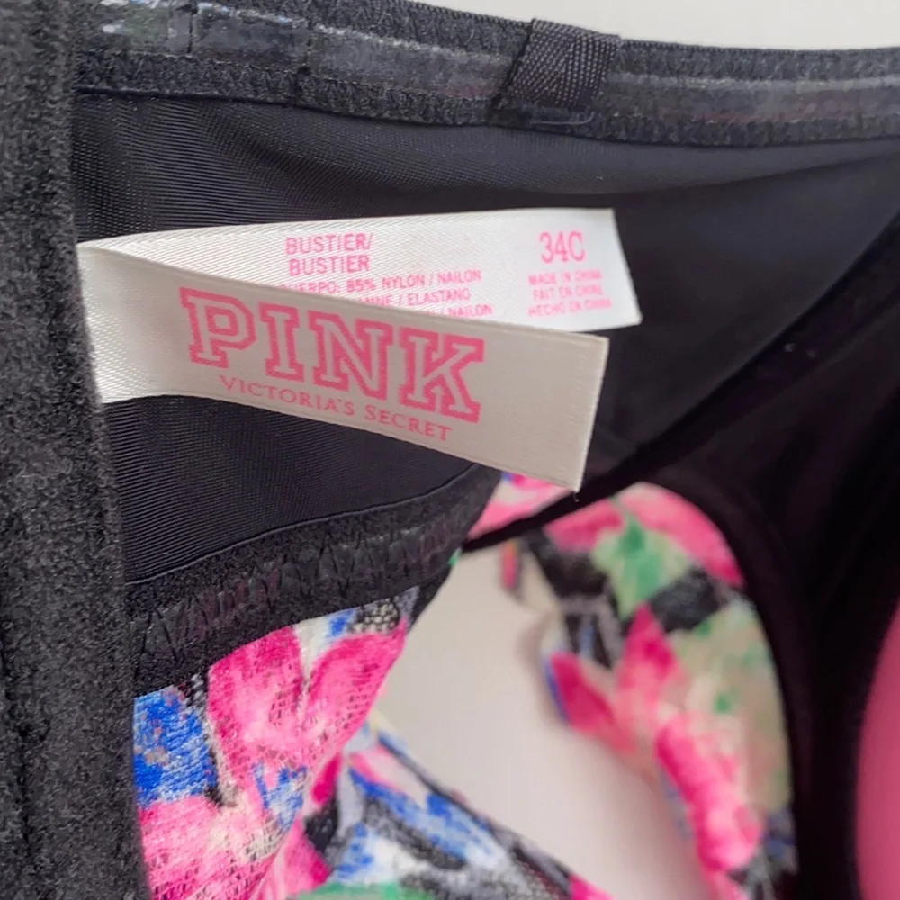 Victoria’s Secret strapless Floral bustier,‎ 34C
